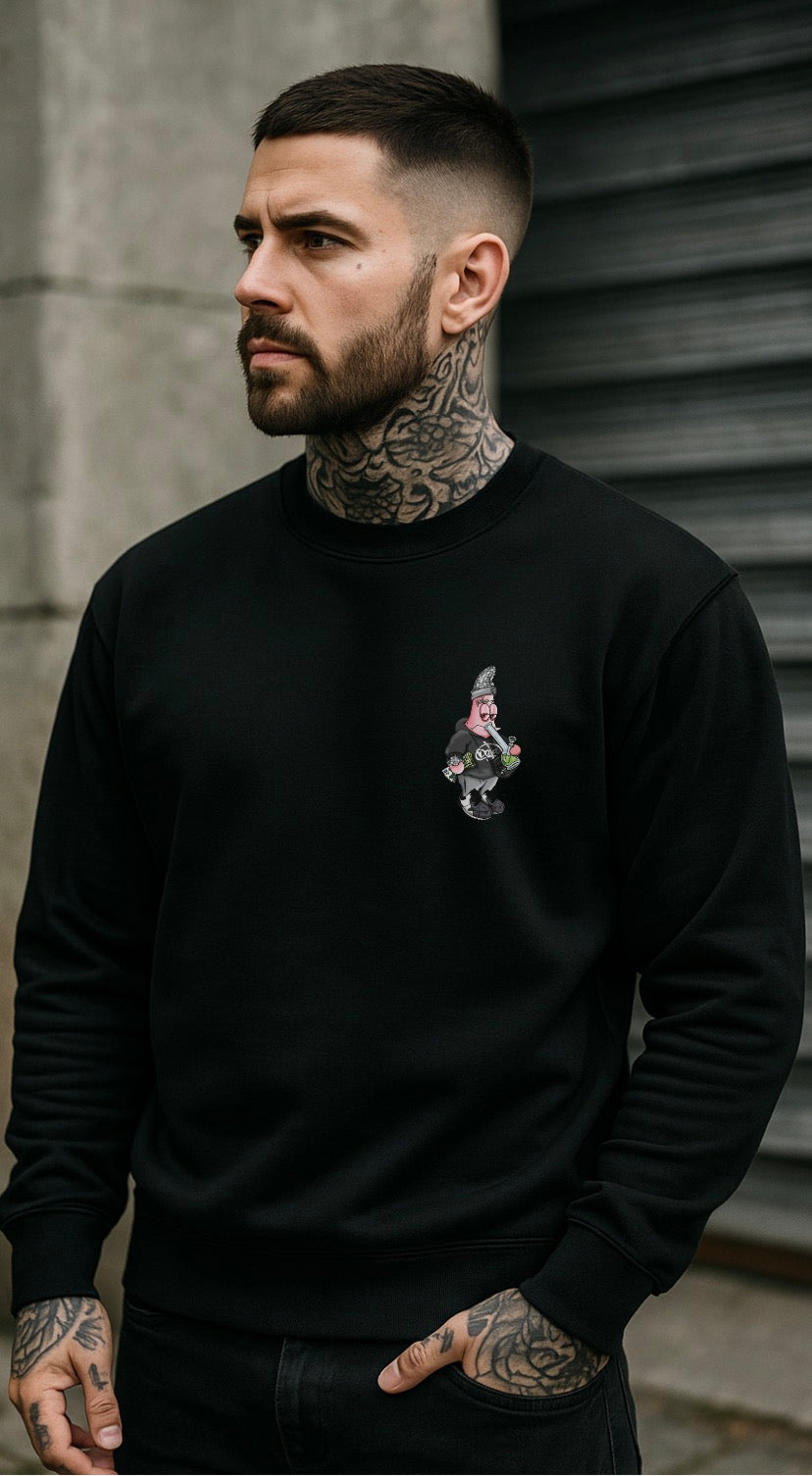 OG PATRICK Custom Sweatshirt  (Small front, Big Back Print)