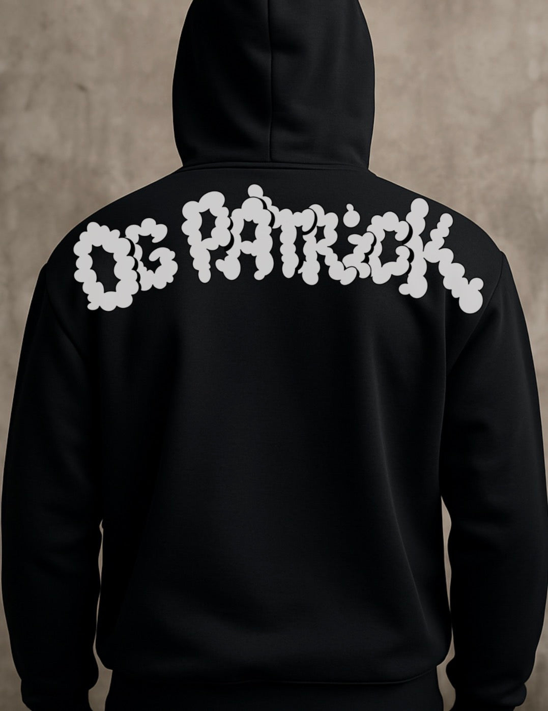OG Patrick Custom Premium Over size Hoodie (Small front / Big Back Print)
