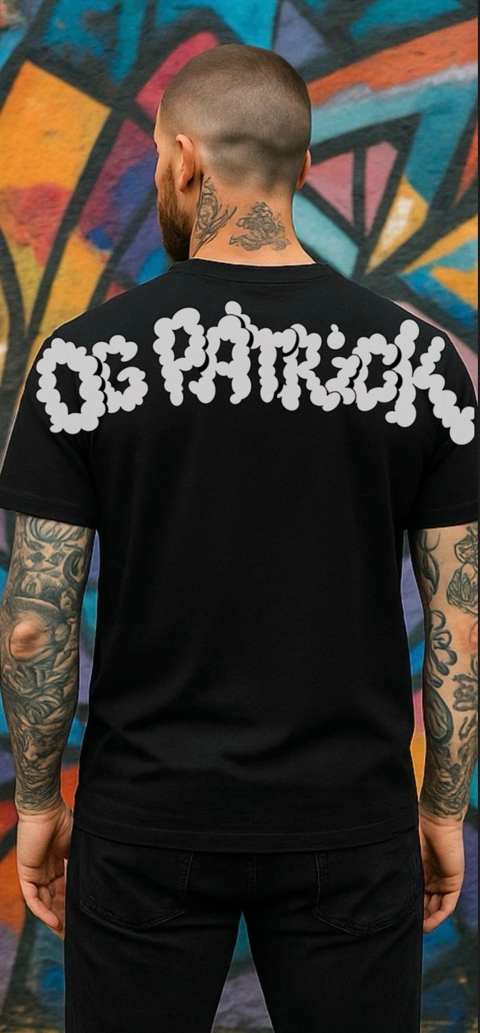 OG PATRICK Custom T-Shirt Oversize Small front / Big Back Print