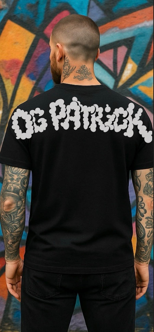 OG PATRICK Custom T-Shirt Oversize Small front / Big Back Print