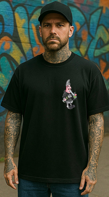 OG PATRICK Custom T-Shirt Oversize Small front / Big Back Print